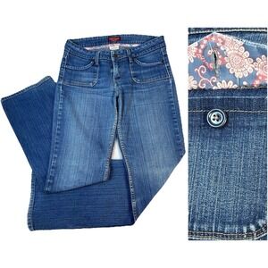 Levi's 545 Low Boot Cut Jeans Women's 8M Stretch Country Ranch Blue Denim Y2K